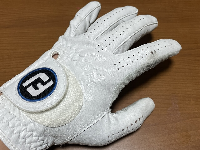 記事で紹介するようなゴルフグローブの写真